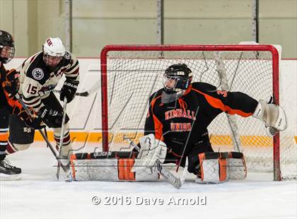 Thumbnail 3 in Kent Hill School vs Kimball Union Academy (Joshua H. Weeks New Years' Tournament) photogallery.