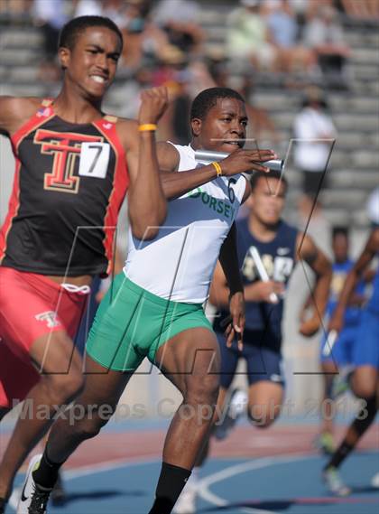 Thumbnail 1 in CIF State Track and Field Championships (Day 1 - Boys Running Events) photogallery.