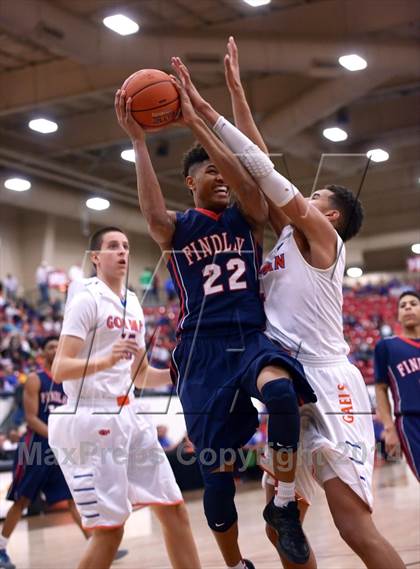Thumbnail 1 in Findlay Prep vs. Bishop Gorman (Findlay Big City Showcase) photogallery.
