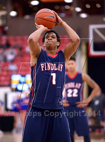 Thumbnail 2 in Findlay Prep vs. Bishop Gorman (Findlay Big City Showcase) photogallery.