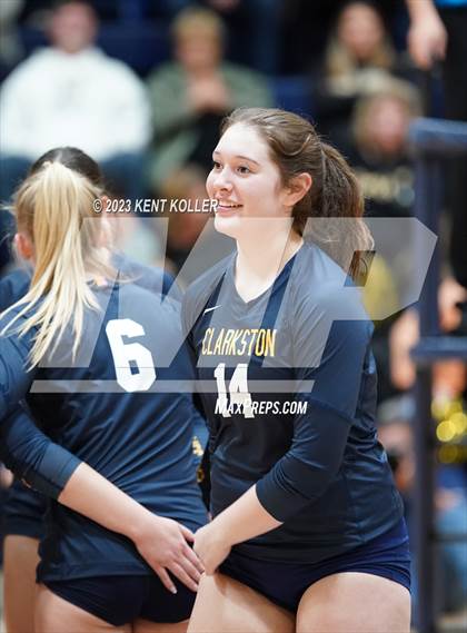 Thumbnail 1 in Clarkston vs. L'Anse Creuse North (MHSAA D1 Quarterfinal) photogallery.
