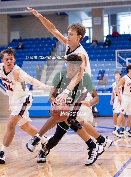 Thumbnail 3 in Strake Jesuit vs. Churchill (NISD/NEISD Tournament) photogallery.