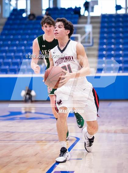 Thumbnail 2 in Strake Jesuit vs. Churchill (NISD/NEISD Tournament) photogallery.