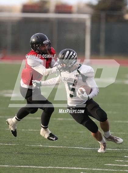 Thumbnail 3 in St. Bernard's @ Salesian College Preparatory (CIF NCS D4 Semifinal Playoff) photogallery.