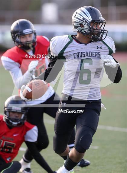 Thumbnail 2 in St. Bernard's @ Salesian College Preparatory (CIF NCS D4 Semifinal Playoff) photogallery.