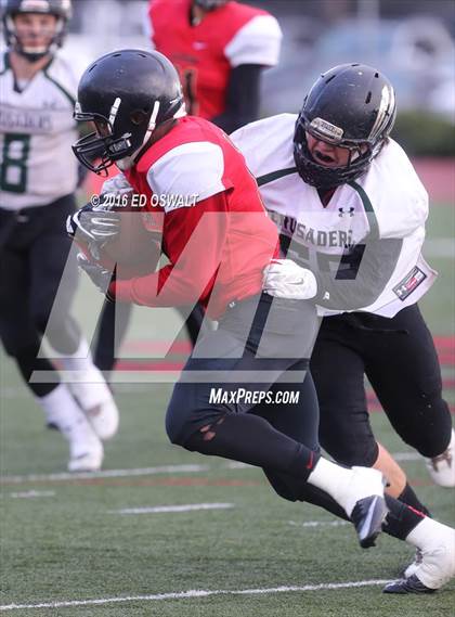 Thumbnail 3 in St. Bernard's @ Salesian College Preparatory (CIF NCS D4 Semifinal Playoff) photogallery.