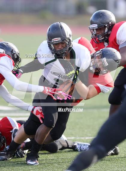 Thumbnail 2 in St. Bernard's @ Salesian College Preparatory (CIF NCS D4 Semifinal Playoff) photogallery.