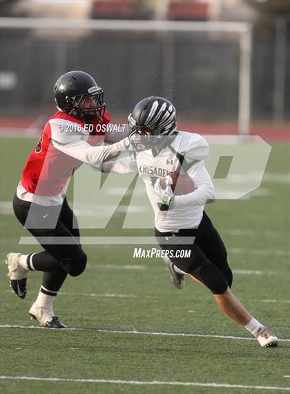 Thumbnail 2 in St. Bernard's @ Salesian College Preparatory (CIF NCS D4 Semifinal Playoff) photogallery.