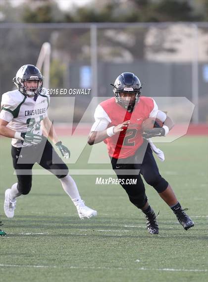 Thumbnail 2 in St. Bernard's @ Salesian College Preparatory (CIF NCS D4 Semifinal Playoff) photogallery.