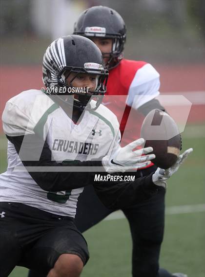 Thumbnail 2 in St. Bernard's @ Salesian College Preparatory (CIF NCS D4 Semifinal Playoff) photogallery.