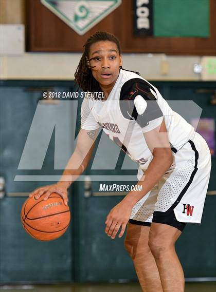 Thumbnail 1 in Salesian College Preparatory vs. Harvard-Westlake (St. Mary's Stockton MLK Showcase) photogallery.