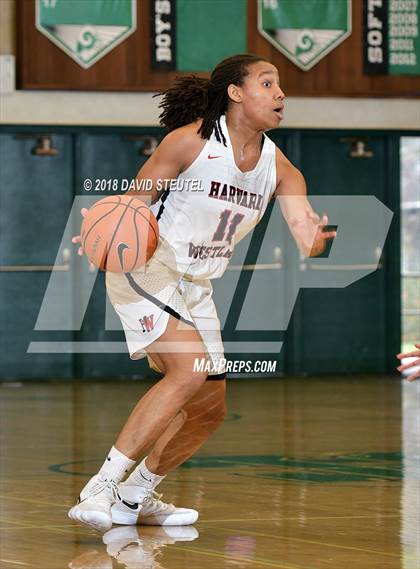 Thumbnail 1 in Salesian College Preparatory vs. Harvard-Westlake (St. Mary's Stockton MLK Showcase) photogallery.