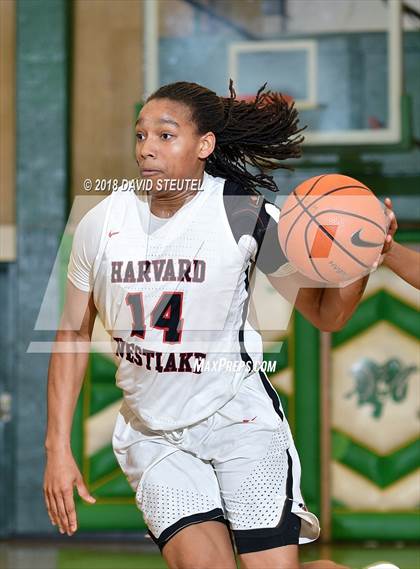 Thumbnail 2 in Salesian College Preparatory vs. Harvard-Westlake (St. Mary's Stockton MLK Showcase) photogallery.