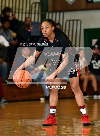 Thumbnail 1 in Salesian College Preparatory vs. Harvard-Westlake (St. Mary's Stockton MLK Showcase) photogallery.