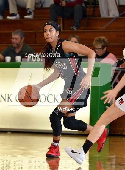 Thumbnail 3 in Salesian College Preparatory vs. Harvard-Westlake (St. Mary's Stockton MLK Showcase) photogallery.
