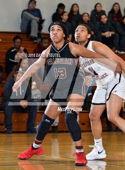 Thumbnail 1 in Salesian College Preparatory vs. Harvard-Westlake (St. Mary's Stockton MLK Showcase) photogallery.