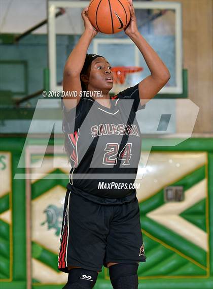 Thumbnail 2 in Salesian College Preparatory vs. Harvard-Westlake (St. Mary's Stockton MLK Showcase) photogallery.