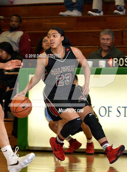 Thumbnail 2 in Salesian College Preparatory vs. Harvard-Westlake (St. Mary's Stockton MLK Showcase) photogallery.