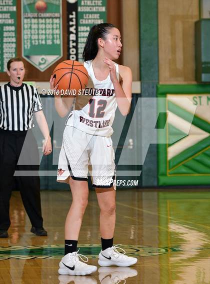 Thumbnail 3 in Salesian College Preparatory vs. Harvard-Westlake (St. Mary's Stockton MLK Showcase) photogallery.