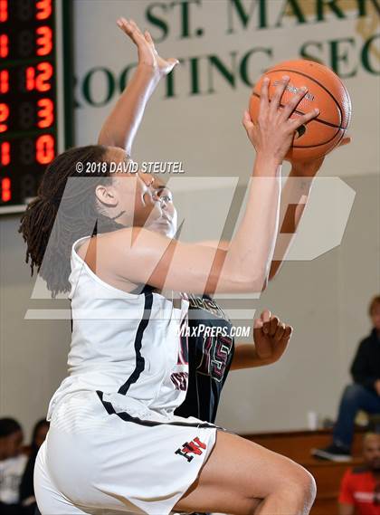 Thumbnail 1 in Salesian College Preparatory vs. Harvard-Westlake (St. Mary's Stockton MLK Showcase) photogallery.