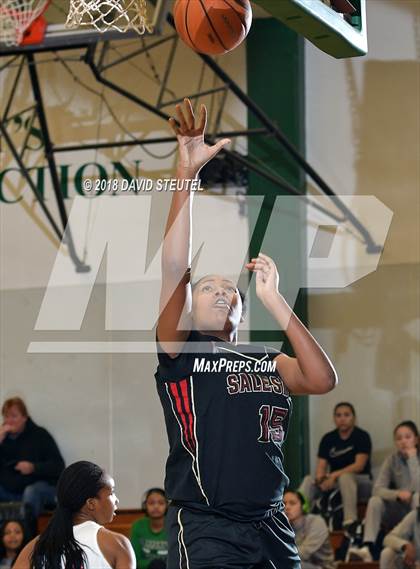 Thumbnail 3 in Salesian College Preparatory vs. Harvard-Westlake (St. Mary's Stockton MLK Showcase) photogallery.