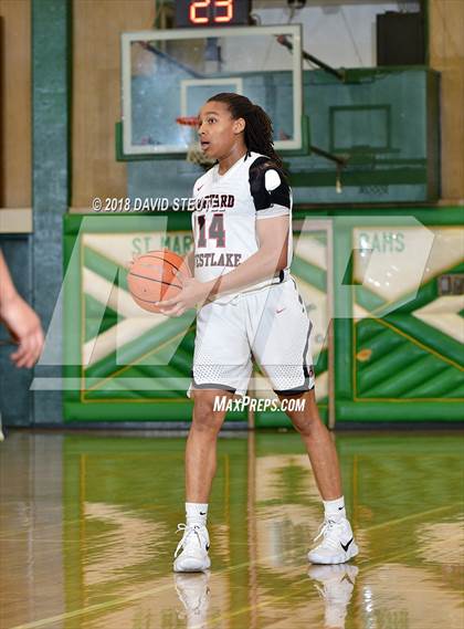 Thumbnail 1 in Salesian College Preparatory vs. Harvard-Westlake (St. Mary's Stockton MLK Showcase) photogallery.