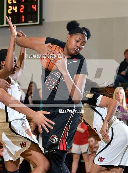 Thumbnail 3 in Salesian College Preparatory vs. Harvard-Westlake (St. Mary's Stockton MLK Showcase) photogallery.