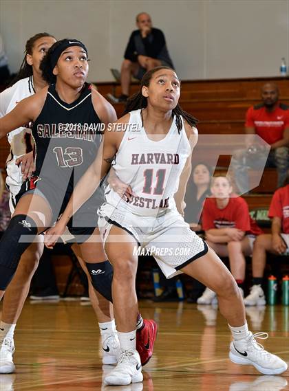 Thumbnail 1 in Salesian College Preparatory vs. Harvard-Westlake (St. Mary's Stockton MLK Showcase) photogallery.