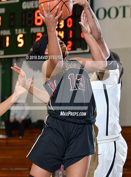 Thumbnail 1 in Salesian College Preparatory vs. Harvard-Westlake (St. Mary's Stockton MLK Showcase) photogallery.