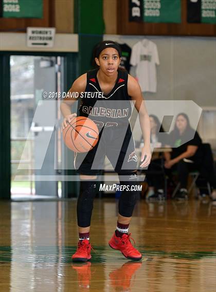 Thumbnail 3 in Salesian College Preparatory vs. Harvard-Westlake (St. Mary's Stockton MLK Showcase) photogallery.