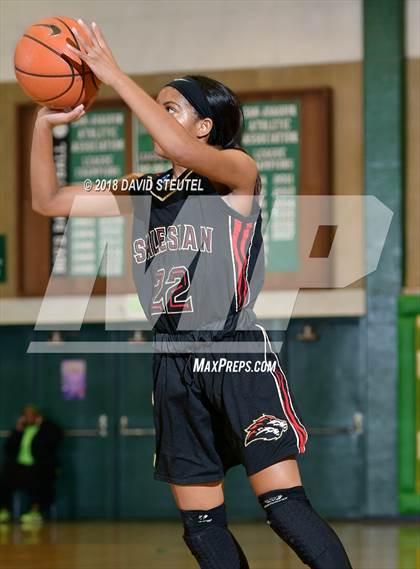 Thumbnail 1 in Salesian College Preparatory vs. Harvard-Westlake (St. Mary's Stockton MLK Showcase) photogallery.