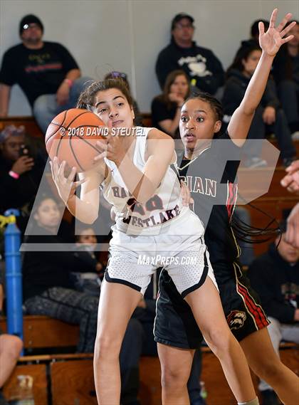 Thumbnail 2 in Salesian College Preparatory vs. Harvard-Westlake (St. Mary's Stockton MLK Showcase) photogallery.