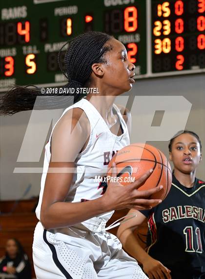 Thumbnail 1 in Salesian College Preparatory vs. Harvard-Westlake (St. Mary's Stockton MLK Showcase) photogallery.