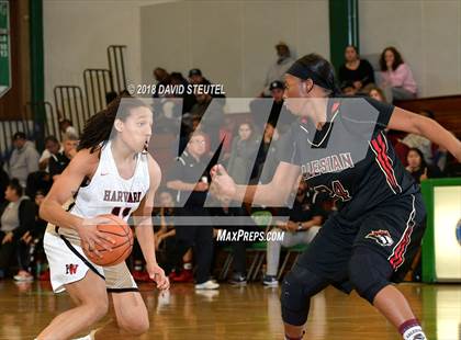 Thumbnail 1 in Salesian College Preparatory vs. Harvard-Westlake (St. Mary's Stockton MLK Showcase) photogallery.