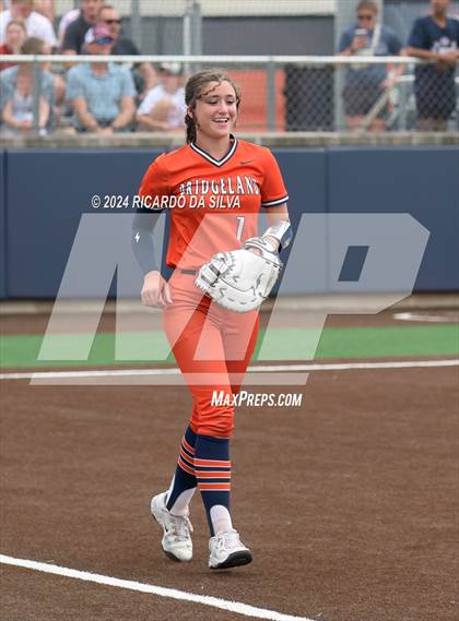 Thumbnail 2 in Bridgeland vs Tomball (UIL Softball 6A Region 2 Bi District) photogallery.