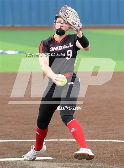 Thumbnail 3 in Bridgeland vs Tomball (UIL Softball 6A Region 2 Bi District) photogallery.