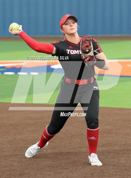 Thumbnail 1 in Bridgeland vs Tomball (UIL Softball 6A Region 2 Bi District) photogallery.