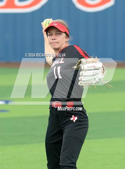 Thumbnail 2 in Bridgeland vs Tomball (UIL Softball 6A Region 2 Bi District) photogallery.