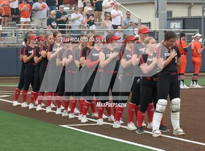 Thumbnail 2 in Bridgeland vs Tomball (UIL Softball 6A Region 2 Bi District) photogallery.