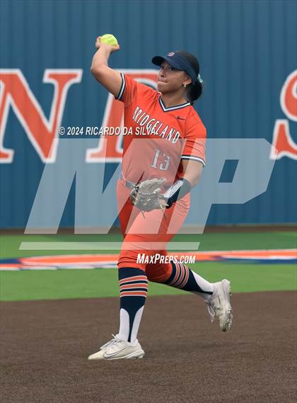 Thumbnail 1 in Bridgeland vs Tomball (UIL Softball 6A Region 2 Bi District) photogallery.