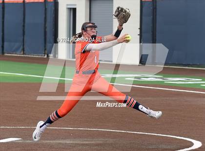 Thumbnail 3 in Bridgeland vs Tomball (UIL Softball 6A Region 2 Bi District) photogallery.
