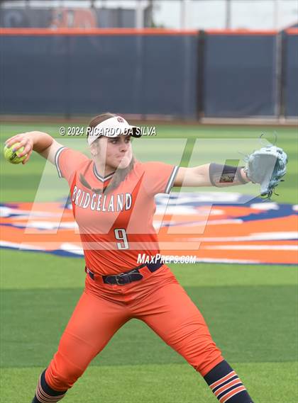 Thumbnail 3 in Bridgeland vs Tomball (UIL Softball 6A Region 2 Bi District) photogallery.