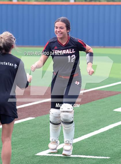 Thumbnail 2 in Bridgeland vs Tomball (UIL Softball 6A Region 2 Bi District) photogallery.