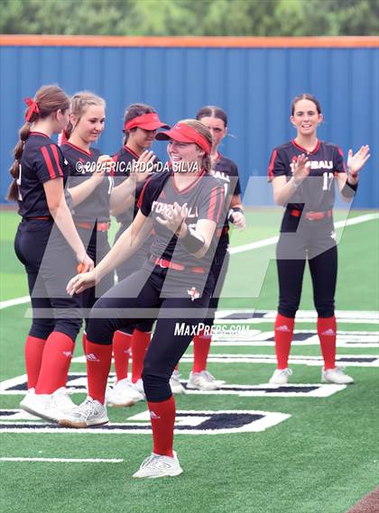 Thumbnail 2 in Bridgeland vs Tomball (UIL Softball 6A Region 2 Bi District) photogallery.