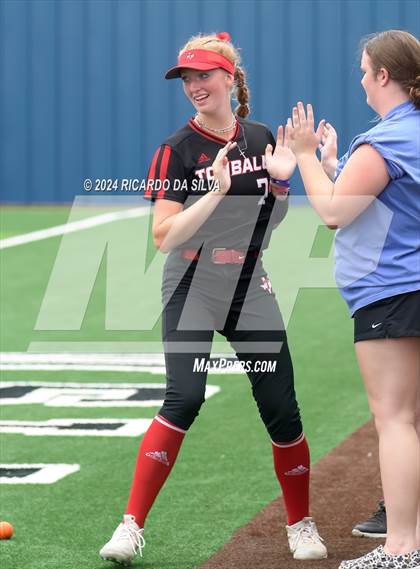 Thumbnail 1 in Bridgeland vs Tomball (UIL Softball 6A Region 2 Bi District) photogallery.