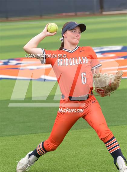 Thumbnail 1 in Bridgeland vs Tomball (UIL Softball 6A Region 2 Bi District) photogallery.