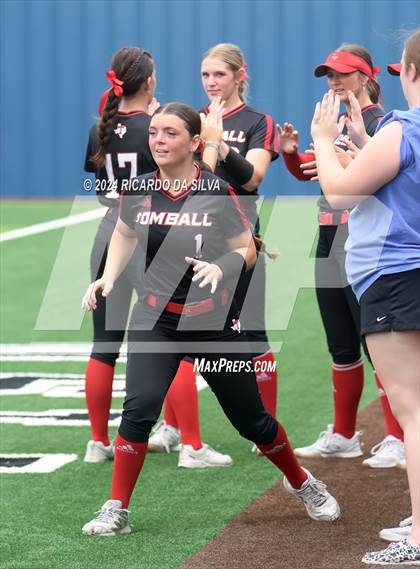 Thumbnail 1 in Bridgeland vs Tomball (UIL Softball 6A Region 2 Bi District) photogallery.