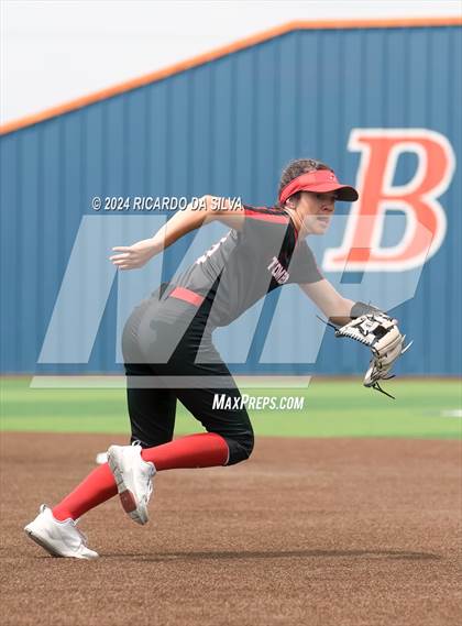 Thumbnail 2 in Bridgeland vs Tomball (UIL Softball 6A Region 2 Bi District) photogallery.