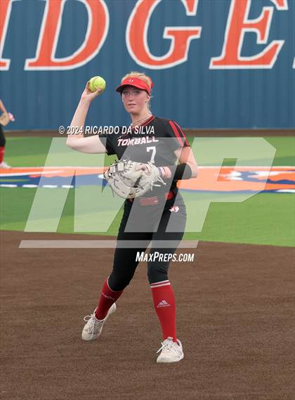 Thumbnail 3 in Bridgeland vs Tomball (UIL Softball 6A Region 2 Bi District) photogallery.