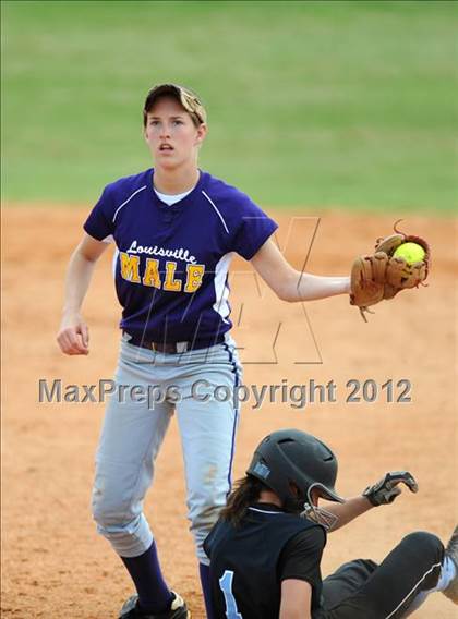 Thumbnail 1 in Spain Park vs Louisville Male (Bob Jones Softball Tourney) photogallery.
